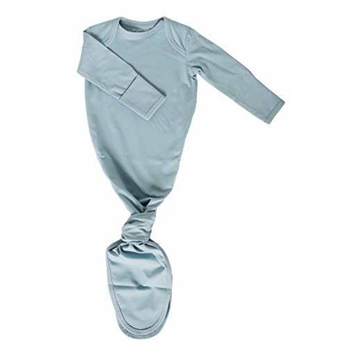 Marlowe & Co Organic Cotton Knotted Newborn Baby Gown, Soft Knotted Sleeper Gown for Baby Boy and Girl