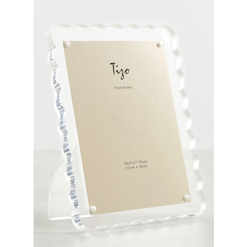 Tizo Design Lucite Frame Wave Design Clear 5x7 | Shopbop