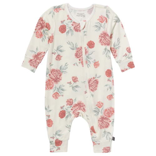 Modern Moments by Gerber Baby Neutral Super Soft Long Sleeve Coverall With Mitten Cuff, Sizes Newborn - 12 Months