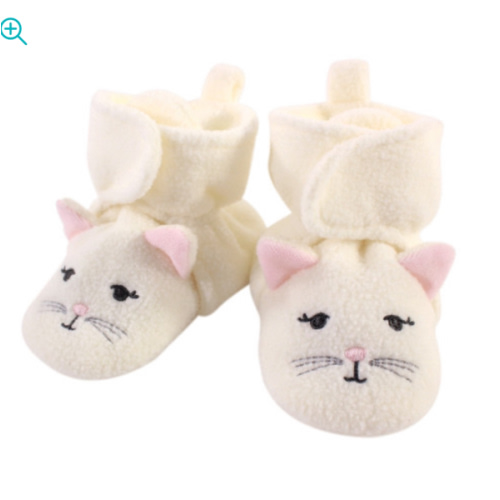 Hudson Baby Animal Fleece Lined Booties, Kitty - Hudson Childrenswear