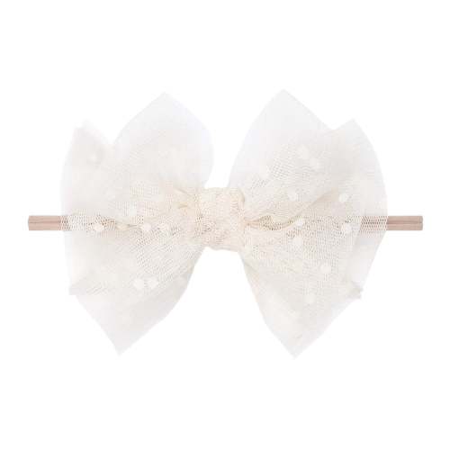TULLE FAB SKINNY: blush/oatmeal