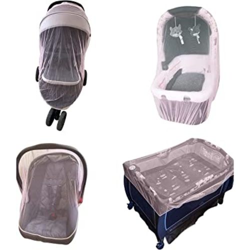 Enovoe Pink Mosquito Net for Baby Stroller - Durable Cover for Cribs, Bassinets, Cradles & Playards