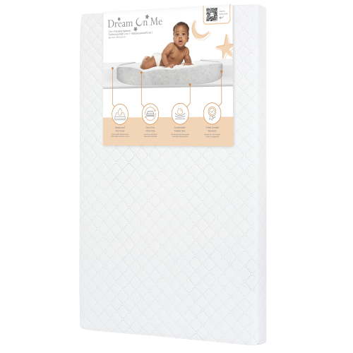 Dream On Me Sunset 3" Extra Firm Fiber Baby Portable/Mini Crib Mattress