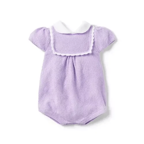 Baby Collared Sweater Romper
