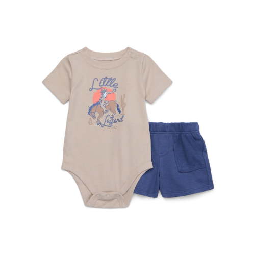 Garanimals Baby Boys Bodysuit and Cargo Shorts Outfit Set, 2-piece, Sizes 0m-24m
