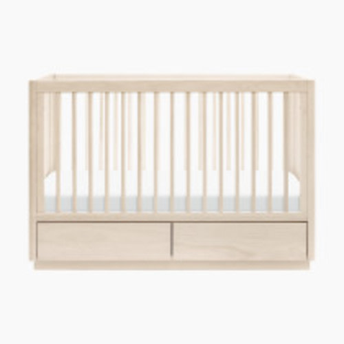 babyletto Bento 3-in-1 Storage Crib with Toddler Bed Conversion Kit - Washed Natural