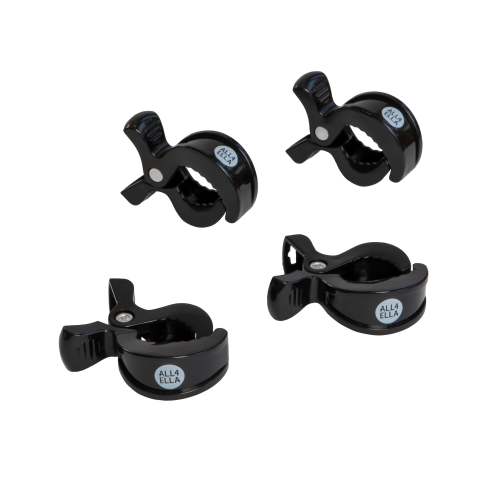All4Ella Pram Pegs 4pk - Black