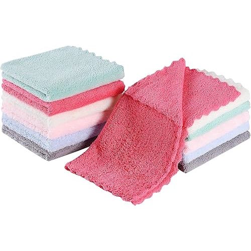 Slick- Baby Washcloths, 10"x10", 12 Pack, Colorful Wash Clothes for Baby, Washcloths Baby, Kids Washcloths, Soft Washcloths, Newborn Washcloth, Soft Baby Washcloths, Baby Face Cloths, Infant Washcloth