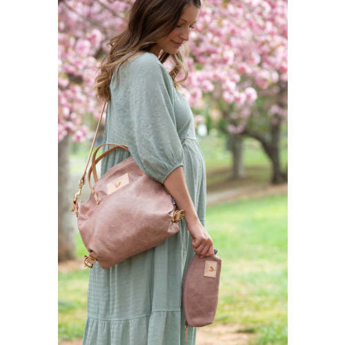 Rose Leather Convertible Backpack 2.0