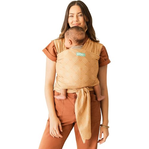 Moby Wrap Baby Carrier | Classic | Baby Wrap Carrier for Newborns & Infants | #1 Baby Wrap | Baby Gift | Keep Baby Safe & Secure | Adjustable for All Body Types | Perfect for Mom & Dad | Sand Waves