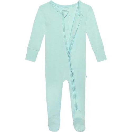 Posh Peanut Baby Boy Footie Pajamas - Soft Viscose Made from Bamboo 2 Way Zipper Sleepers & Onesies