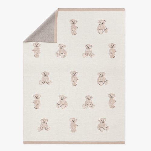 St. Jude Teddy Bear Intarsia Baby Blanket