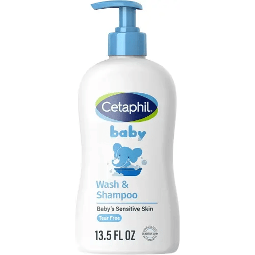 Cetaphil Baby Wash & Shampoo ,Tear Free, Paraben, Colorant and Mineral Oil Free, 13.5 Fl. Oz (Packaging May Vary)