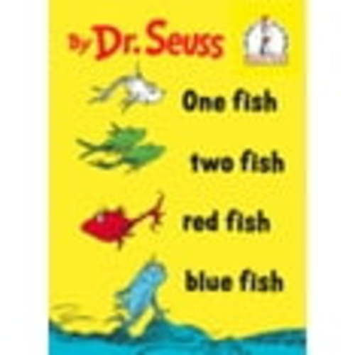 Dr. Seuss's One Fish Two Fish Red Fish Blue Fish - Hardcover, Large Print Edition for Beginner Readers