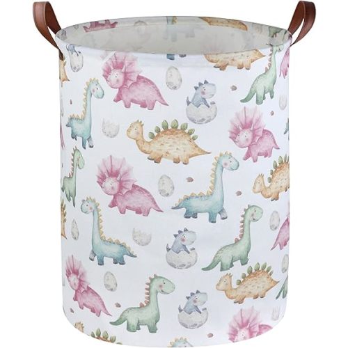 Essme Kids Dinosaur Laundry Basket,Dinosaur Laundry Hamper for Boys Room Decor,Baby hamper,Nursery Hamper,Cute Basket.(Cute Dinosaur )