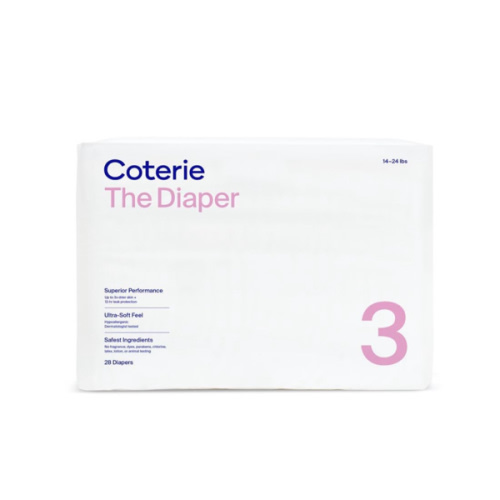 Coterie Size 3 Diapers, 28 CT