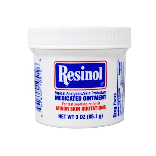 Resinol Medicated Ointment For Itch Relief And Protection Of Skin Rashes and Irritations, 3 Ounce Jar (Pack of 1)