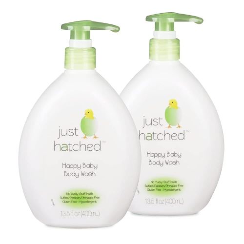 Happy Baby Body Wash Multi-Pack - Gentle Bath + Body Cleanser, Huggable Yummy Fragrance for Newborns, Hypoallergenic, No Yucky Stuff & Harsh Ingredients, 13.5 fl oz (2 Pack)