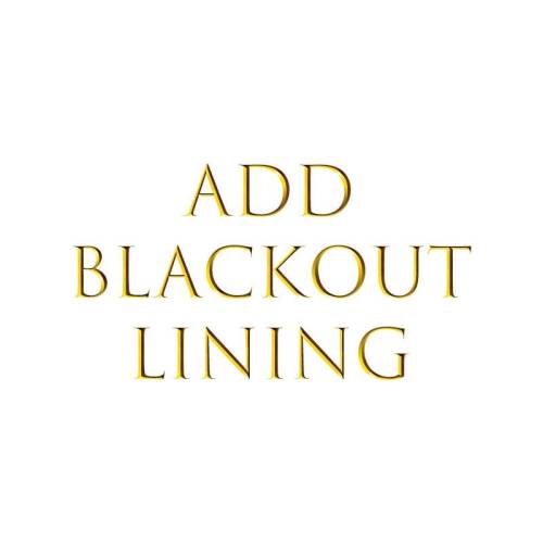 Add Blackout Curtain Lining, 100% Light Blocking, Sew-in for Curtains, Customizable