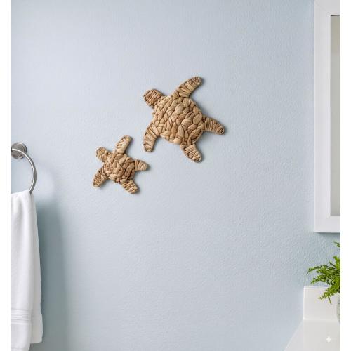 Handmade Sea Turtle Wall Decor, Ocean Nursery Art, Coastal Beach Bathroom Ornaments