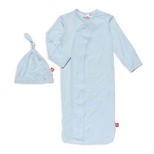 Magnetic Modal Pin Dot Blue Gown Set