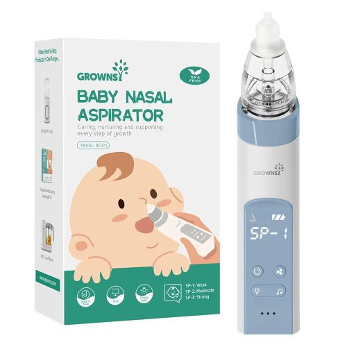 Nasensauger Baby | Nasensauger Baby Elektrisch| Nasensauger Baby Staubsauger Wiederaufladbar, Mit 3 SaugstäRken Musik & Licht Funktion Und 3 GrößEn Silikon Tipps (Blu) : Amazon.de: Baby