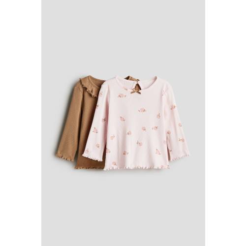 2-PACK RIBBED JERSEY TOPS