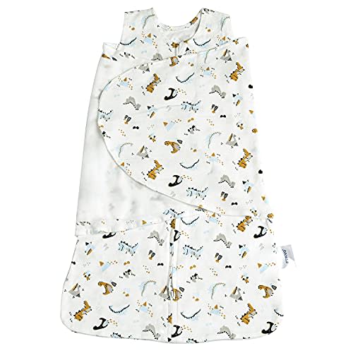 Ftikvo Swaddle-Blanket Baby Girl & Boy Swaddles Newborn Infant Transition Safe Wrap Blankets Breathable (Dinosaur, 3-6 Month)