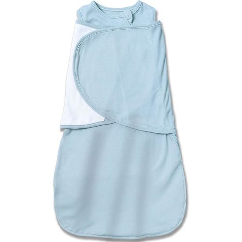 Baby Sleep Sack Swaddle,Swaddles 3-6 Months,3-Way Adjustable Wearable Transition Blanket Boy And Girl,100% Cotton,TOG 1.0(Cyan)