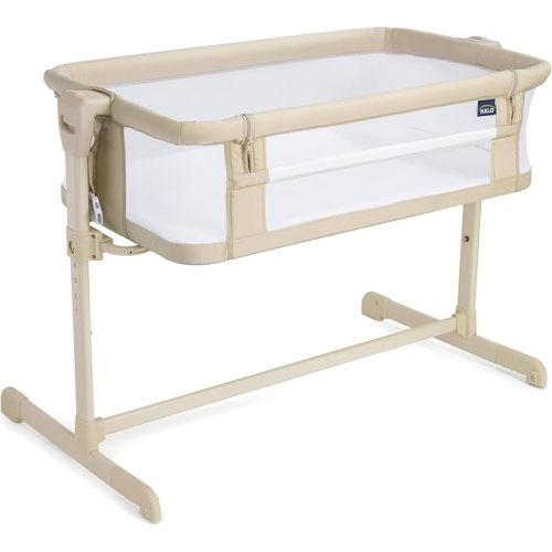 HALO® BassiNest® Bedside Sleeper – Breathable Baby Bassinet Slides Over Bed with Mesh Walls for Airflow & Visibility, Lowering Wall for Easy Access, Fits Most Beds
