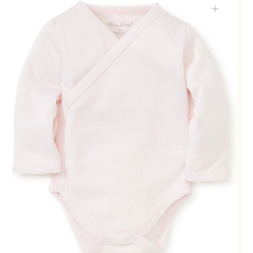 Kissy Pointelle Pink Long Sleeve Bodysuit