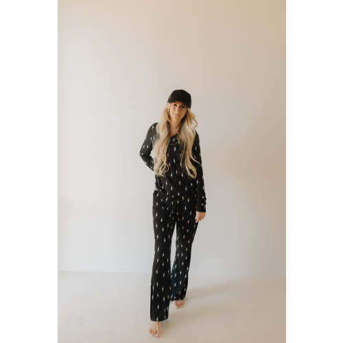 Midnight Lightning Bolt | Women's Bamboo Pajama