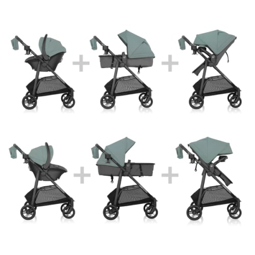 Evenflo Omni Ultra Travel System with Revolve180 LiteMax NXT Rotating Preemie and Infant Car Seat