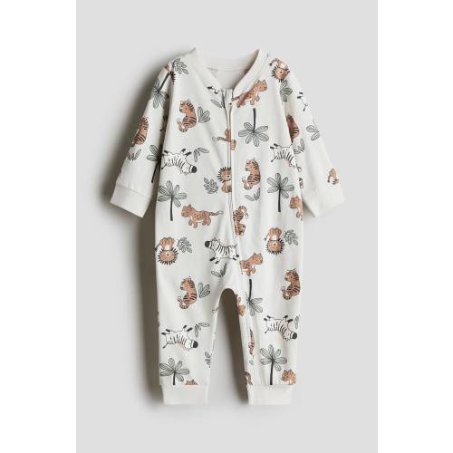 PATTERNED PAJAMA JUMPSUIT