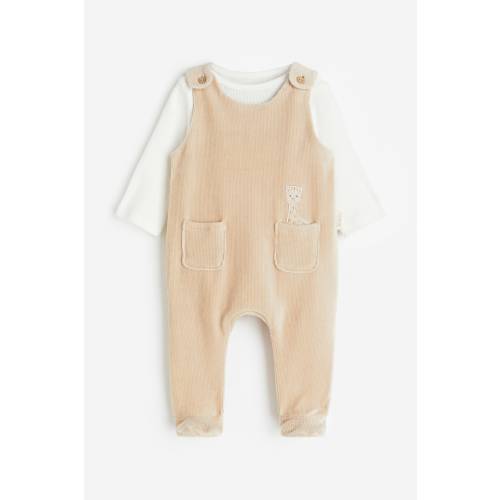 2-PIECE BODYSUIT AND OVERALL SET