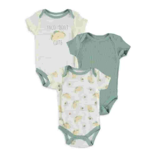 Kyle & Deena Baby Boy 3 PK Bodysuits, Sizes Newborn-9 Months