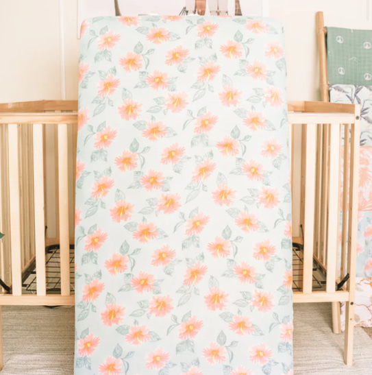 Aloha Floral Tiare Hawaii Collab Crib Sheet