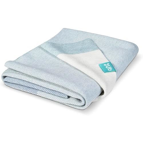 UPPAbaby Knit Blanket/Soft and Comfortable/Machine Washable/Perfect for Gifting/Blue (Blue Color Block)