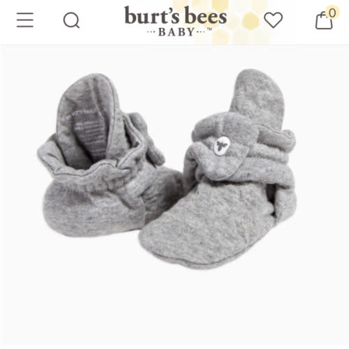 Quilted Bee Organic Cotton Baby Booties – Burt's Bees Baby