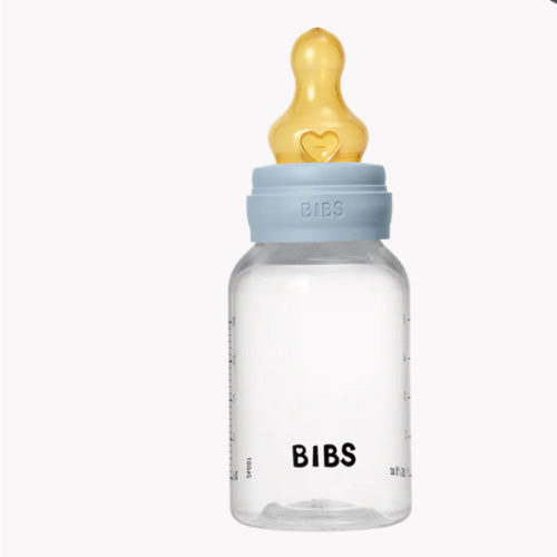BIBS Baby Bottle 5oz - Baby Blue, Natural Latex & Easy Feeding – Bibsworld store US