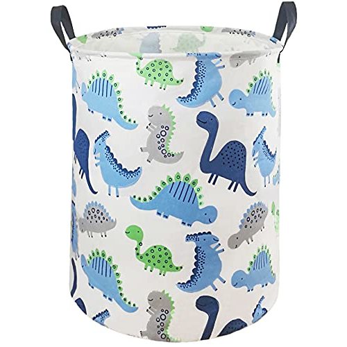 MAIZMZ Kids Hamper Storage Bins Organizer Toy Box Laundry Basket Large Canvas Collapsible Chest for Home/Dorm/Kitchen/Pet/Office/Closet/Shelf/Gift Baskets(Dinosaur)