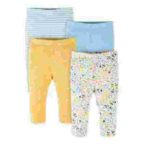 Gerber Baby Girl Pants, 4-Pack (Newborn-24 Months)