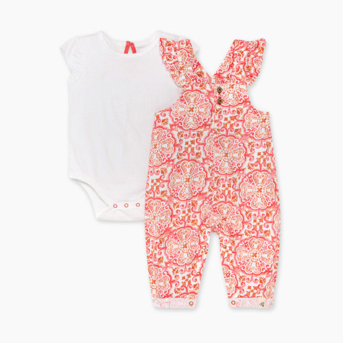 Burt's Bees Baby Boho Tiles Jumpsuit & Bodysuit Set - Boho Tiles, Newborn
