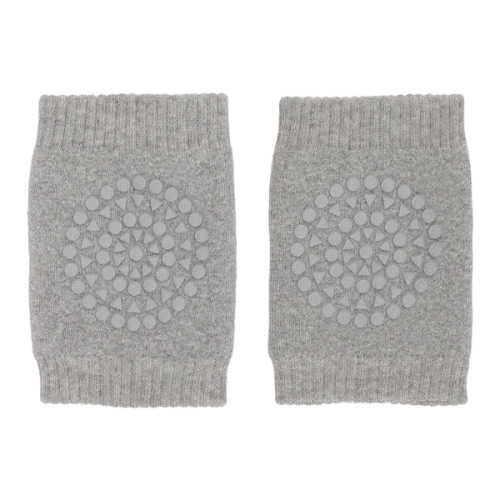 Baby anti-slip knee pad with grip for crawling - Grey Melange