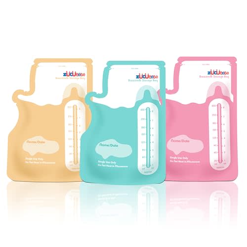 Breastmilk Storage Bags(300 Count)，8oz Milk Storage Bags for Breastfeeding，BPA Free with Easy Pour Spout, Self Standing, for Refrigeration and Freezing