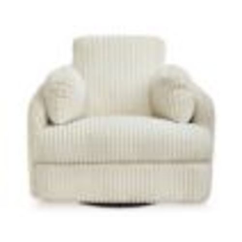 Ashley Tie-Breaker Ivory Swivel Glider Recliner