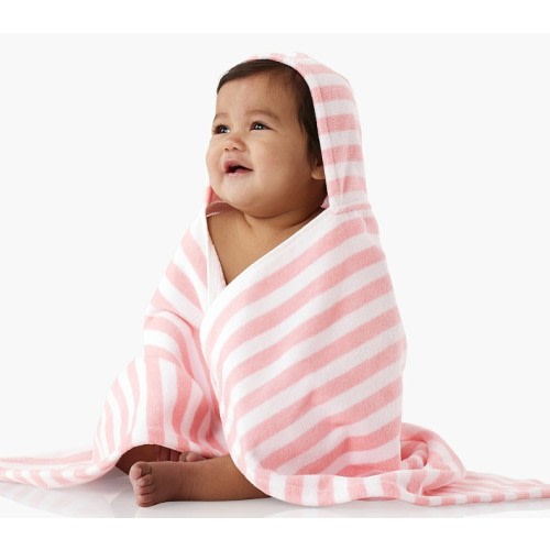 Mini Stripe Baby Beach Hooded Towel