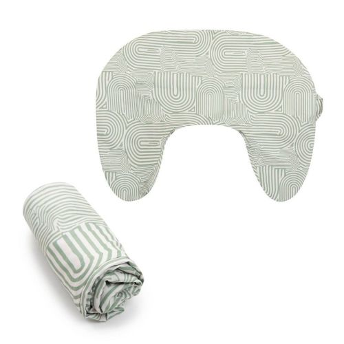 Boppy Nursing Pillow Cover - Sage Retro Arches