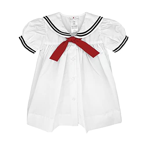 Petit Ami Baby Girls' Nautical Dress with Collar