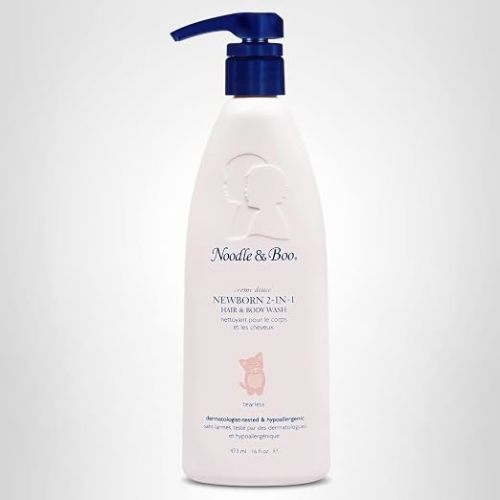 Noodle & Boo Newborn 2-in-1 Baby Shampoo and Body Wash, Tear-Free, Hypoallergenic, Baby Bath Essentials, Moisturizing, pH-Balanced, Vitamin-Enriched, Pediatrician-Tested
